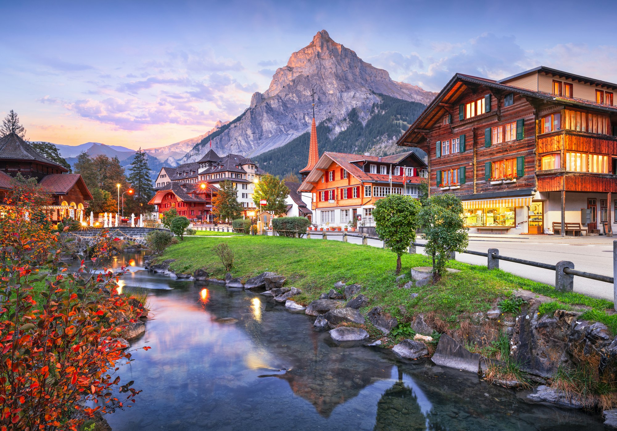 Kandersteg, Switzerland Town View