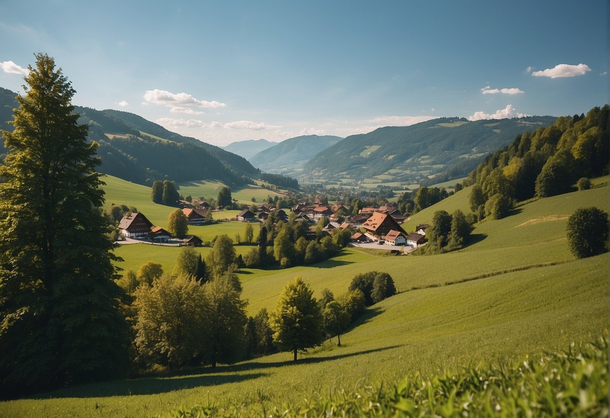 A sustainable vacation in Aargau, Switzerland, showing seasonal changes in the landscape and local activities
